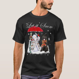 Akita Santa Dog Kerstmis Snowman Xmas Pajama T-shirt