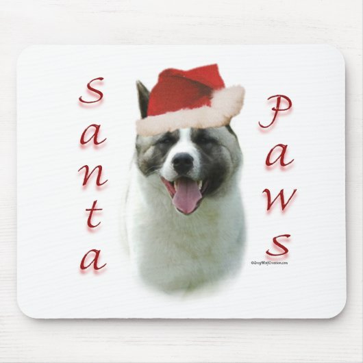 Akita Santa Paws Muismat (Voorkant)
