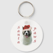Akita Santa Paws Sleutelhanger (Achterkant)