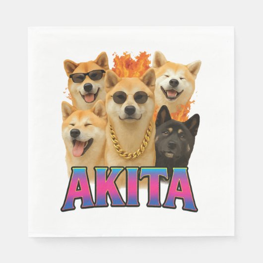 Akita servet (Voorkant)