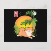 akita shiba inu hond van japan bamboo vuurvliegend uitnodiging briefkaart (Voorkant)