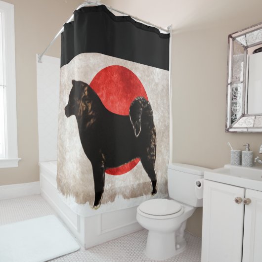 Akita Shower Curtain Douchegordijn (In situ)
