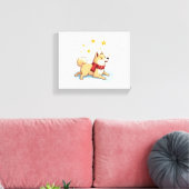Akita Snowball Vechthond Canvas Afdruk (Insitu (Woonkamer))