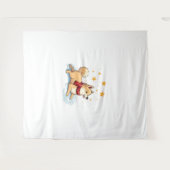 Akita Snowball Vechthond Wandkleed (Voorkant (horizontaal))