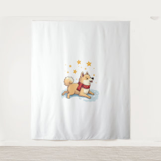 Akita Snowball Vechthond Wandkleed