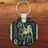 Akita Stamp Sleutelhanger (Voorkant)