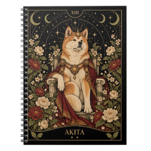 Akita, Sterren Tarot Kunst Notitieboek