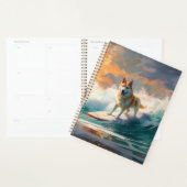Akita Strand Surfen Schilderij Planner (Display)