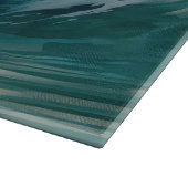 Akita Strand Surfen Schilderij Snijplank (Hoek)