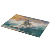 Akita Strand Surfing Schilderij Snijplank (Hoek)