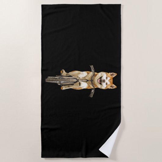 Akita  strandlaken (Voorkant)