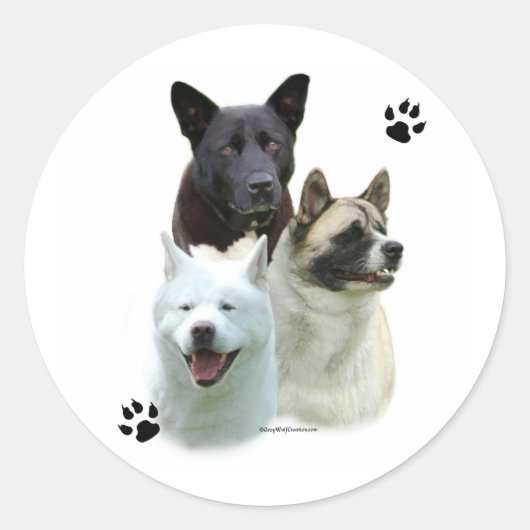 Akita Trio - Sticker (Voorkant)
