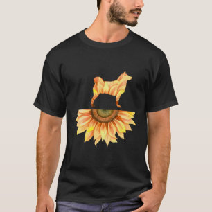 Akita Tshirt Akita Cadeau Zonnebloem Shirt Vrouwen