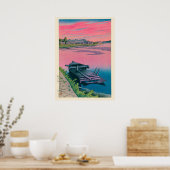 Akita Tsuchizaki van Kawase Hasui Poster (Keuken)