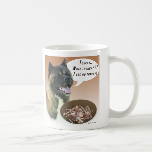 Akita Turkije Koffiemok (Rechts)