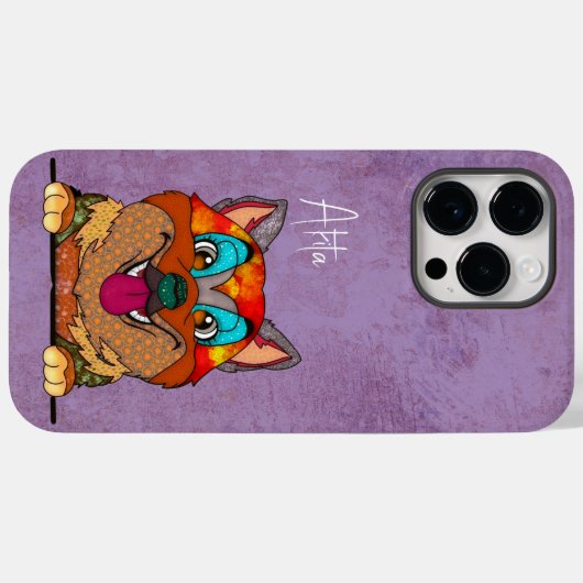 Akita Ugly Face Case-Mate iPhone Case (Achterkant (horizontaal))