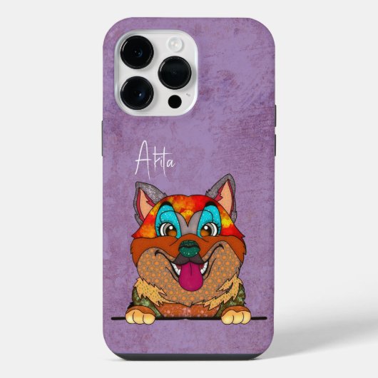 Akita Ugly Face iPhone Hoesje (Achterkant)