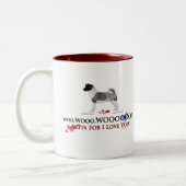 Akita Valentijn Woo WOOO Mok (Links)