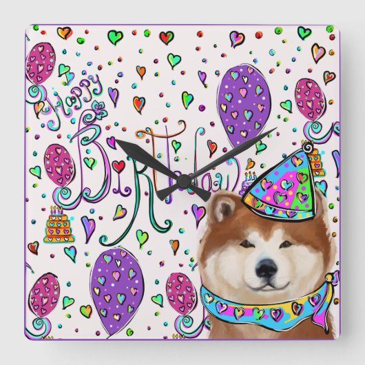 AKITA VIERKANTE KLOK (Voorkant)