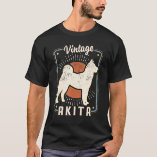 Akita Vintage Retro Classic Dog Love 1 T-shirt