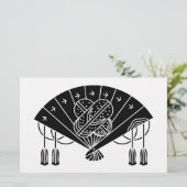 Akita waaier briefpapier (Staand voorkant)