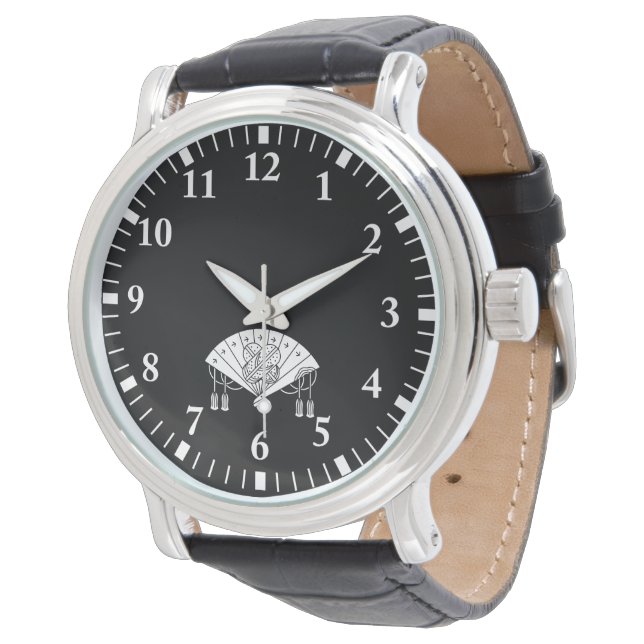 Akita waaier horloge (Gekanteld)