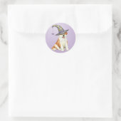 Akita Witch Ronde Sticker (Tas)