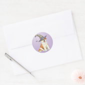 Akita Witch Ronde Sticker (Envelop)