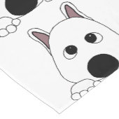 akita witte gluurder korte tafelloper (Hoek)