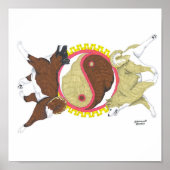 akita yin en yang 2 poster (Voorkant)