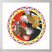 akita yin en yang poster (Voorkant)