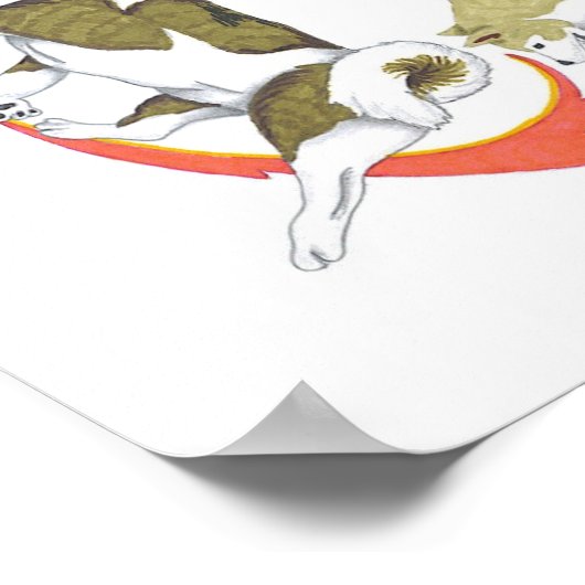 akita yin en yang poster (Hoek)