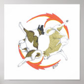akita yin en yang poster (Voorkant)