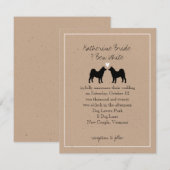 Akitas bruiloft uitnodiging (Voorkant / Achterkant)