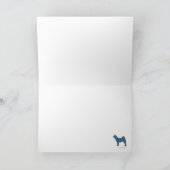 Akitas die Ar Santas trekken Feestdagen Kaart (Binnen)