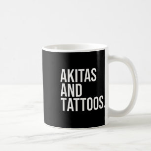 Akitas en Tattoos Akita Eigenaar Dog Paw Inked Lov Koffiemok