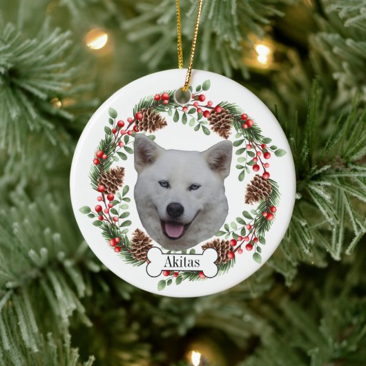 akitas hond keramisch ornament (Boom)