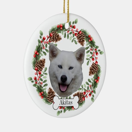 akitas hond keramisch ornament (Rechts)