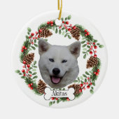 akitas hond keramisch ornament (Voorkant)