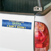Akitas in Heaven Bumpersticker (Op Truck)