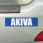 Akiva Bumpersticker (Op auto)
