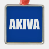Akiva Metalen Ornament (Voorkant)