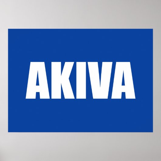Akiva Poster (Voorkant)