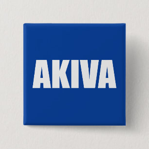 Akiva Vierkante Button 5,1 Cm