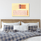 Akkadische cilinderverzegeling en indruk canvas afdruk (Insitu (Slaapkamer))