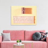 Akkadische cilinderverzegeling en indruk canvas afdruk (Insitu (Woonkamer))