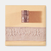 Akkadische cilinderverzegeling en indruk magneet (Voorkant)