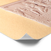 Akkadische cilinderverzegeling en indruk poster (Hoek)