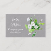 Akkerwinde witte bloem visitekaartje (Voorkant)