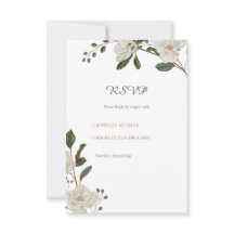 Akkoord van pastelkleuren bruiloft RSVP Kaarten